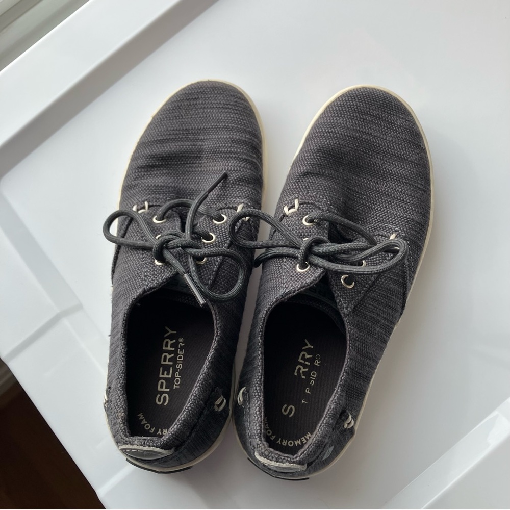 Sperry Charcoal Woven 2M Kid’s Sneakers
